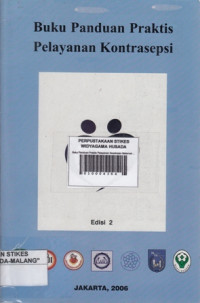 Buku Panduan Praktis Pelayanan Kontrasepsi