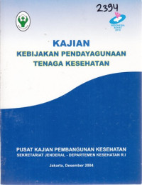 Image of Kajian Kebijakan Pendayagunaan Tenaga Kesehatan