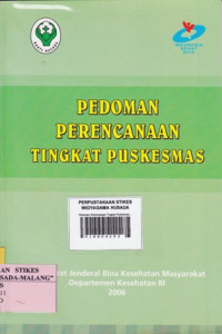 Pedoman Perencanaan Tingkat Puskesmas