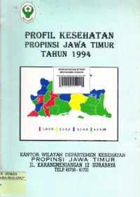 Profil Kesehatan Propinsi Jawa Timur Tahun 1994