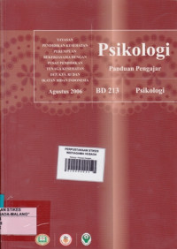 PsikologI Umum : Panduan Pengajar