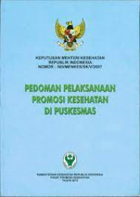 Pedoman Pelaksanaan Promosi Kesehatan di Puskesmas